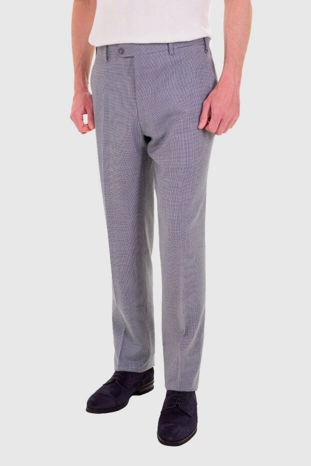 Brioni man gray wool trousers for men купить с ценами и фото 984624 - photo 2