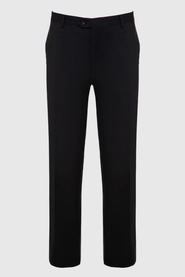 Brioni man black wool and mohair trousers for men купить с ценами и фото 984702 - photo 1