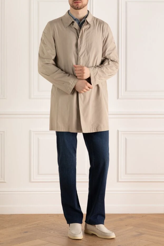 Herno man beige polyester coat for men купить с ценами и фото 985086 - photo 2