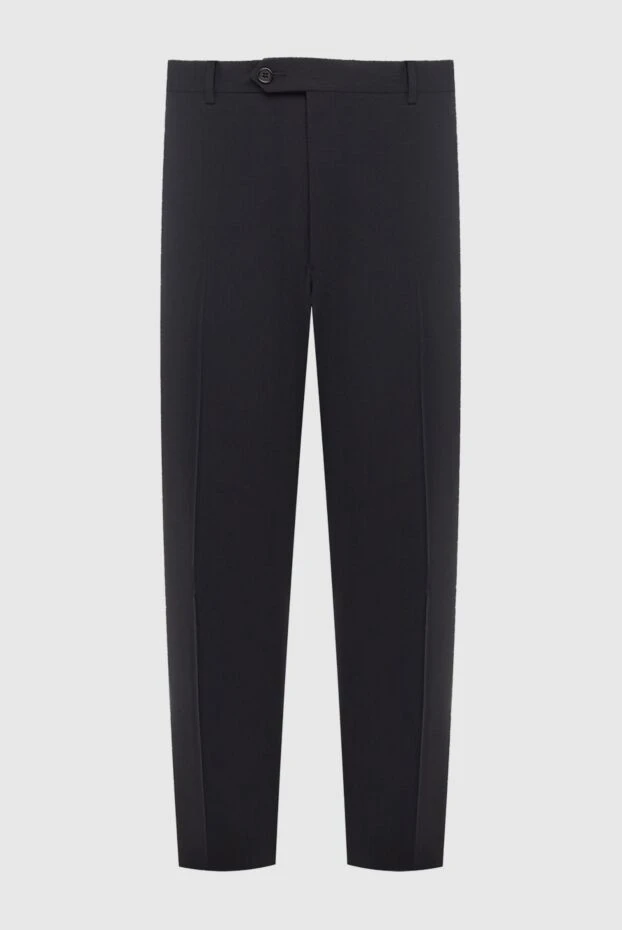 Armani man black wool trousers for men купить с ценами и фото 985487 - photo 1