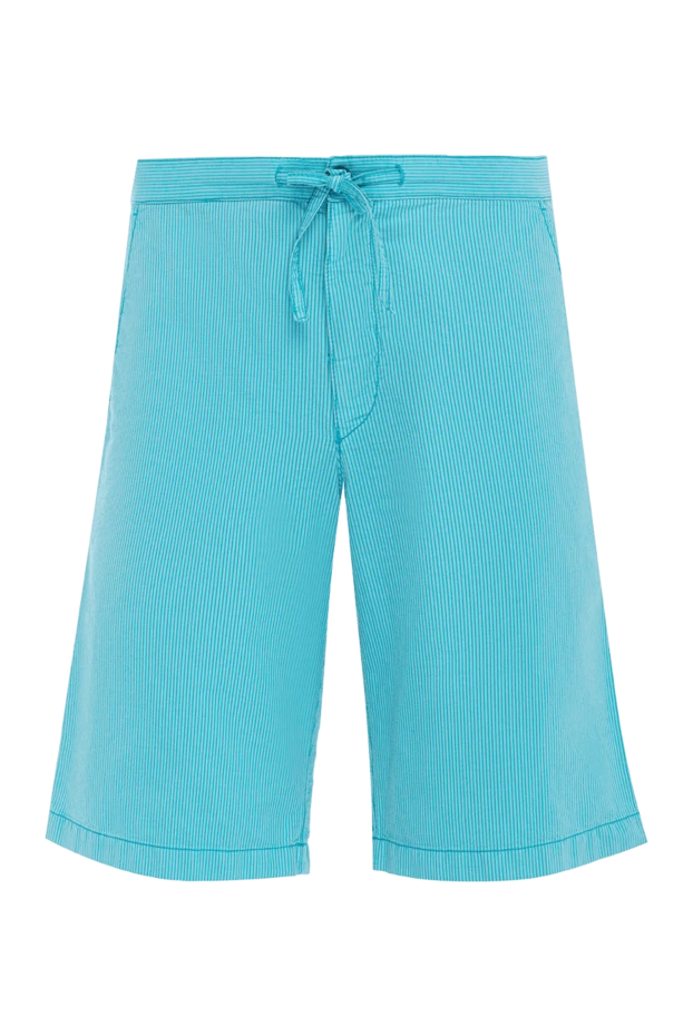 Armani man cotton and polyester shorts blue for men купить с ценами и фото 985505 - photo 1