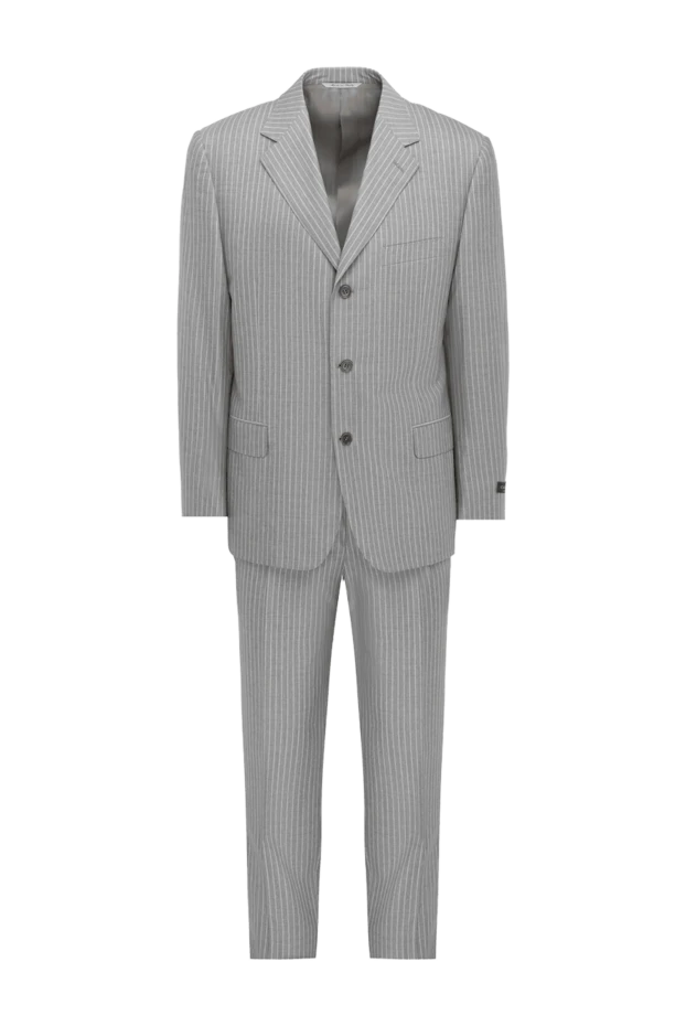 Canali man gray wool men's suit купить с ценами и фото 985594 - photo 1