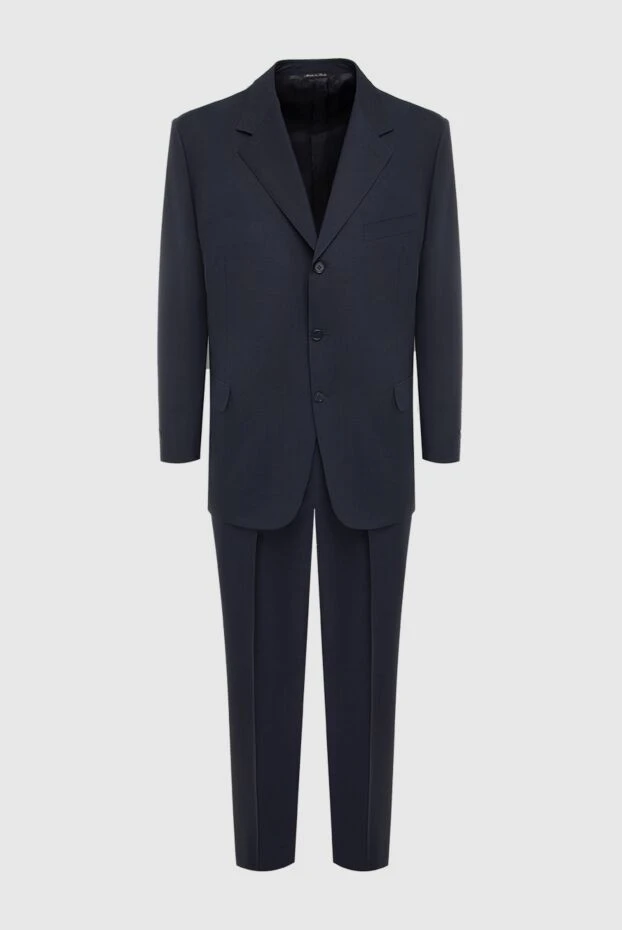 Canali man men's suit made of wool and mohair, black купить с ценами и фото 985614 - photo 1