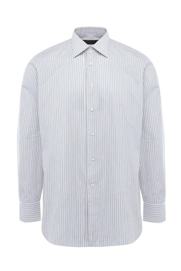 Canali man gray cotton shirt for men купить с ценами и фото 985662 - photo 1