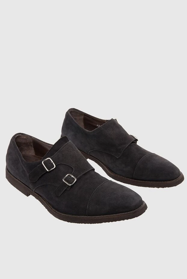 Andrea Ventura қою-көк күдері монк аяқ-киімі қос тоғалы
 990878 - фото 3