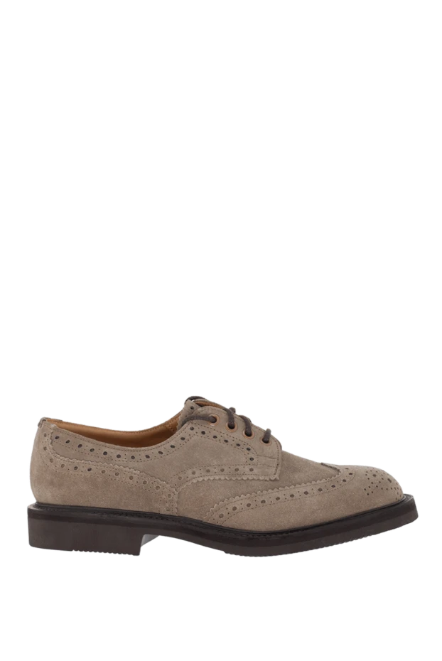 Tricker`s man beige men's shoes made of suede купить с ценами и фото 991094 - photo 1