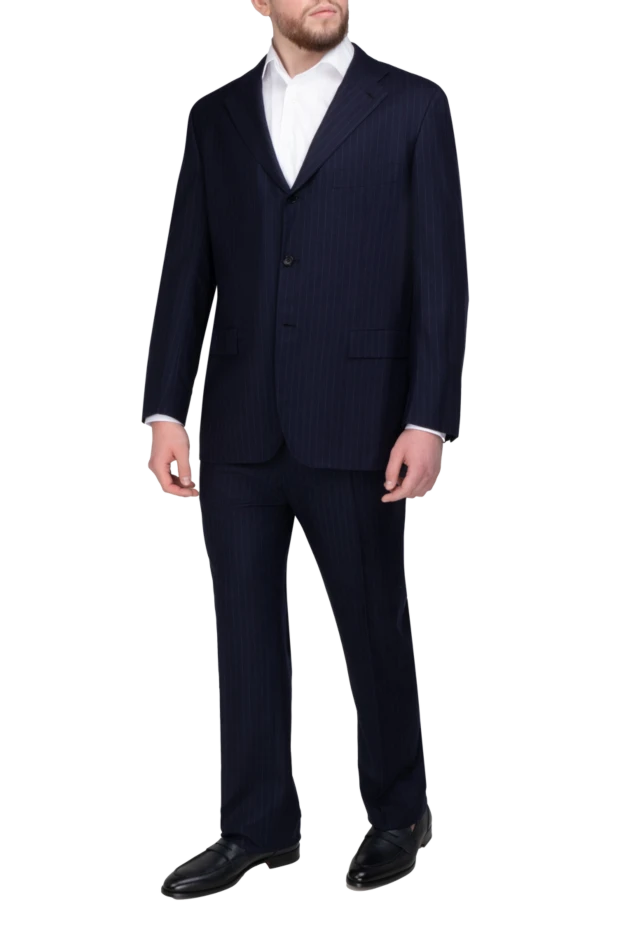 Kiton men's suit made of wool blue 992024 - photo 2
