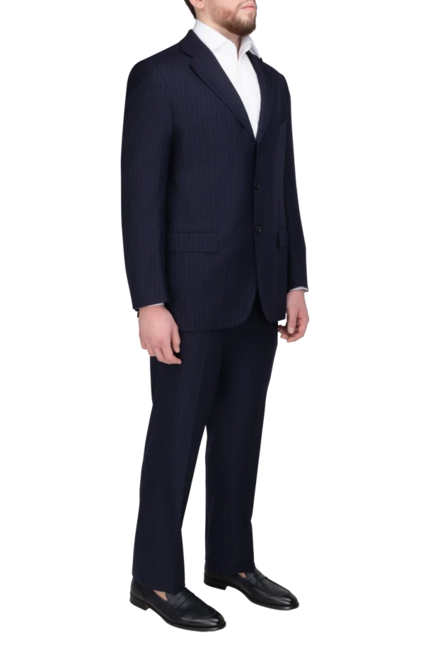 Kiton men's suit made of wool blue 992024 - photo 3