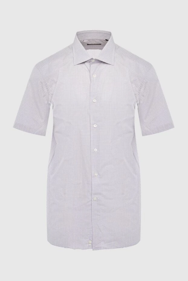 Canali man gray cotton shirt for men купить с ценами и фото 992419 - photo 1