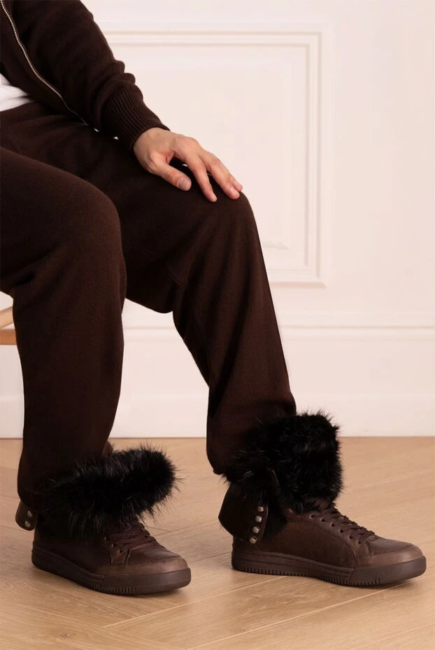 Ерлерге арналған қоңыр былғары етік - фото 2