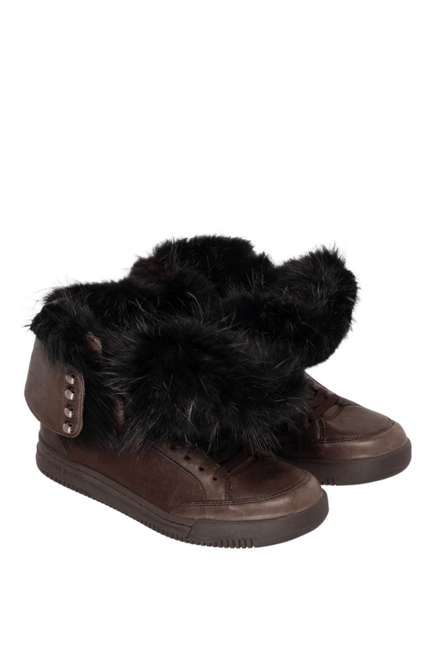 Dolce & Gabbana ерлерге арналған қоңыр былғары етік 993379 - фото 3