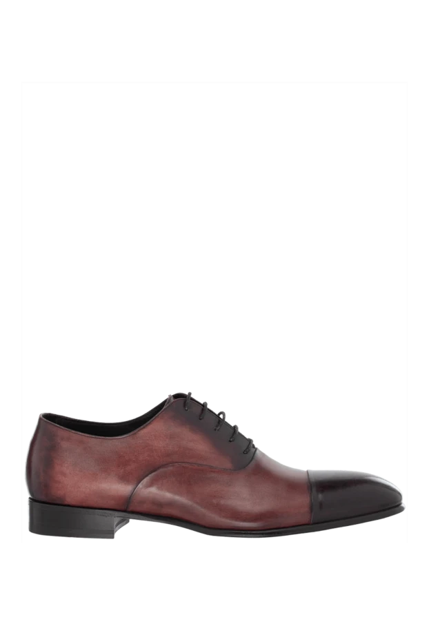 Max Verre man men's leather burgundy oxfords купить с ценами и фото 997193 - photo 1