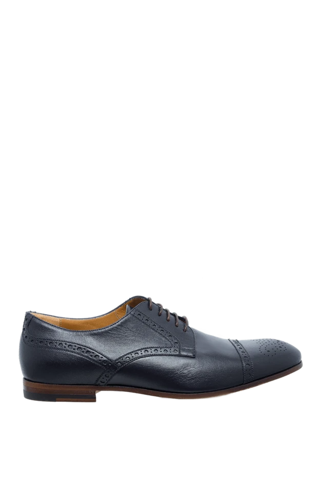 Саусақ үлгісі бар классикалық былғары дерби қара
- фото 1