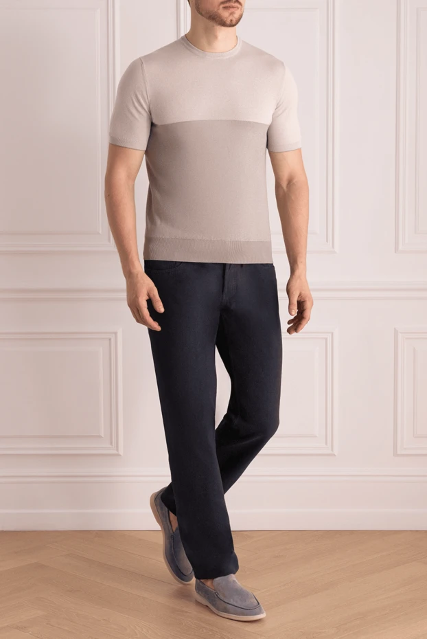 Gucci man blue cotton jeans for men купить с ценами и фото 998689 - photo 2