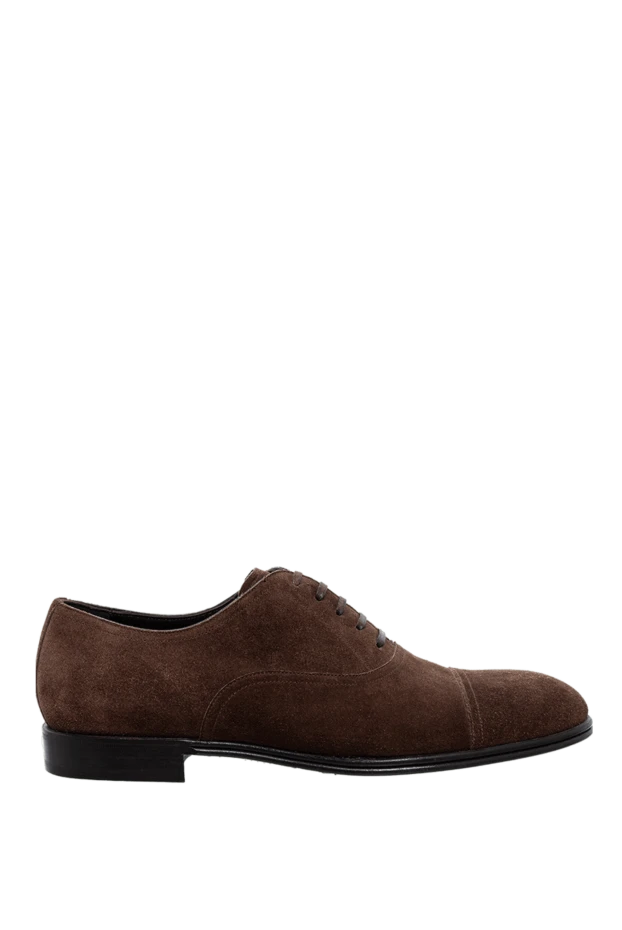 Classic suede shoes in a warm brown shade with closed laces
- photo 1