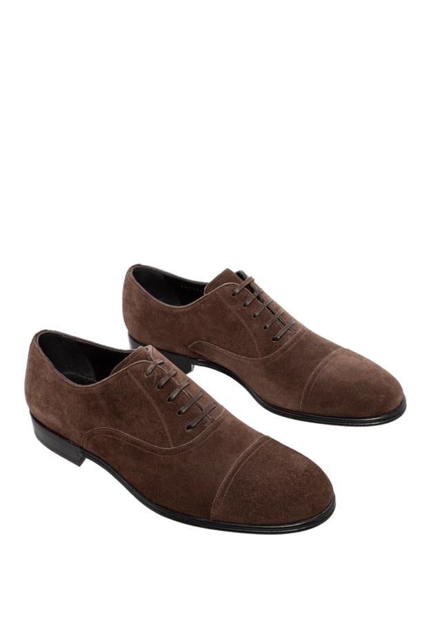 Dolce & Gabbana классические замшевые туфли в тёплом коричневом оттенке с закрытой шнуровкой
 999026 - фото 3