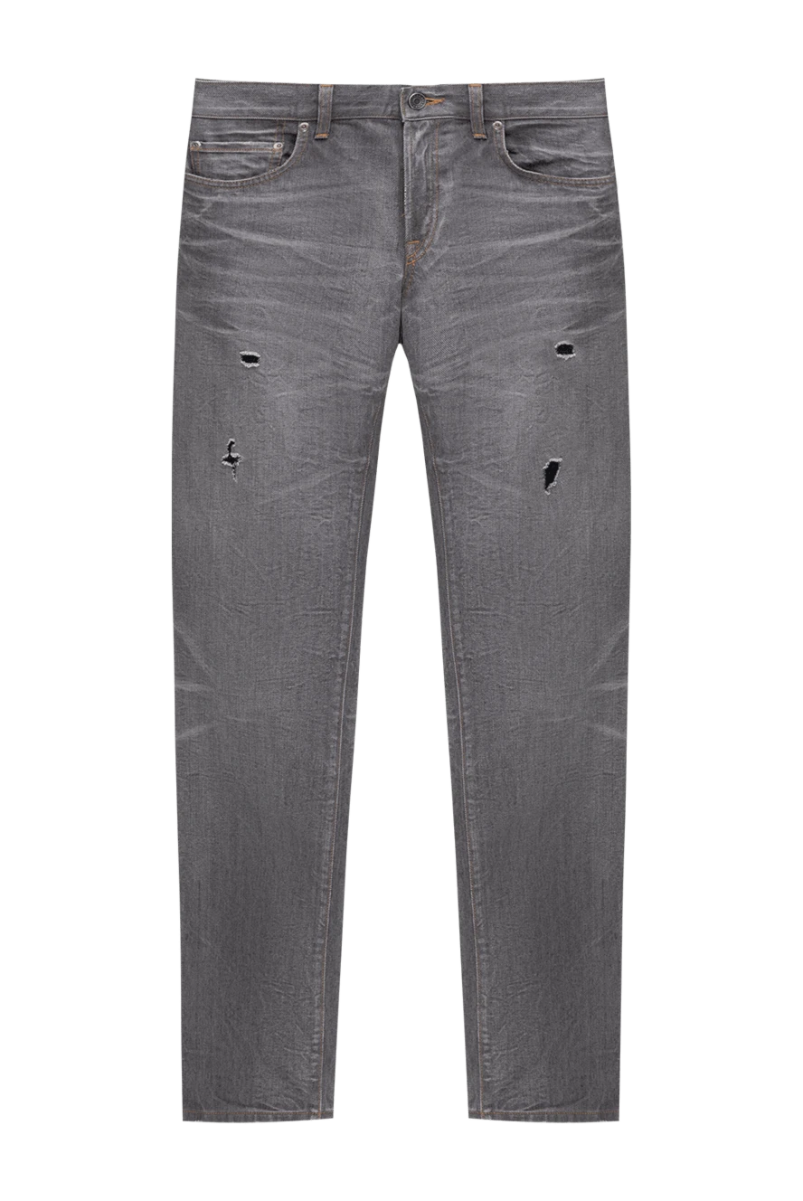 Dolce & Gabbana тозған әсері мен жыртылуы бар сұр мақта джинсы
115279 - фото 1