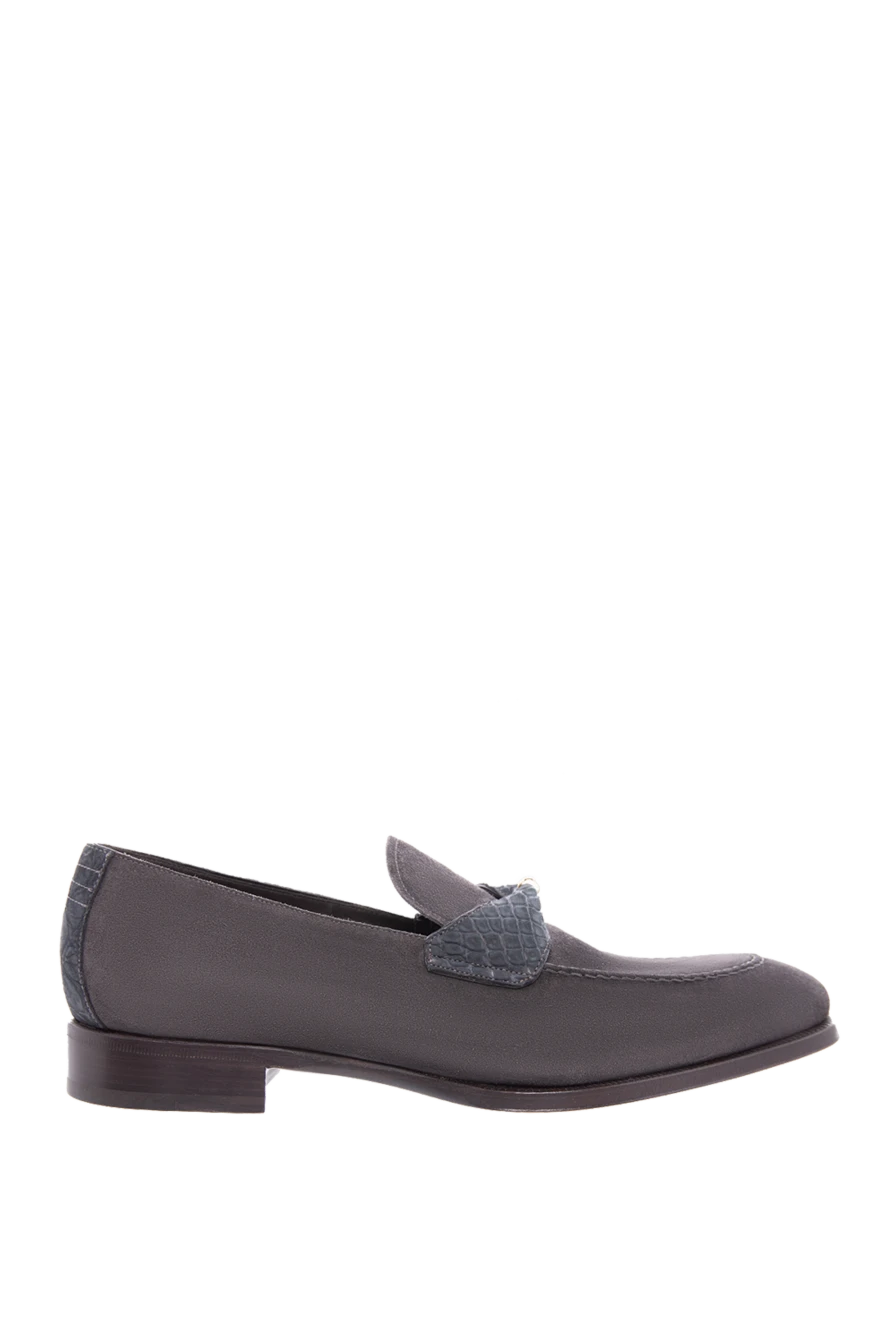 Max Verre man gray suede loafers for men купить с ценами и фото 115703 - photo 1