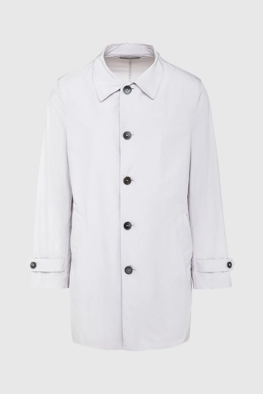 Canali пальто из полиэстера белое мужское 117063 - фото 1