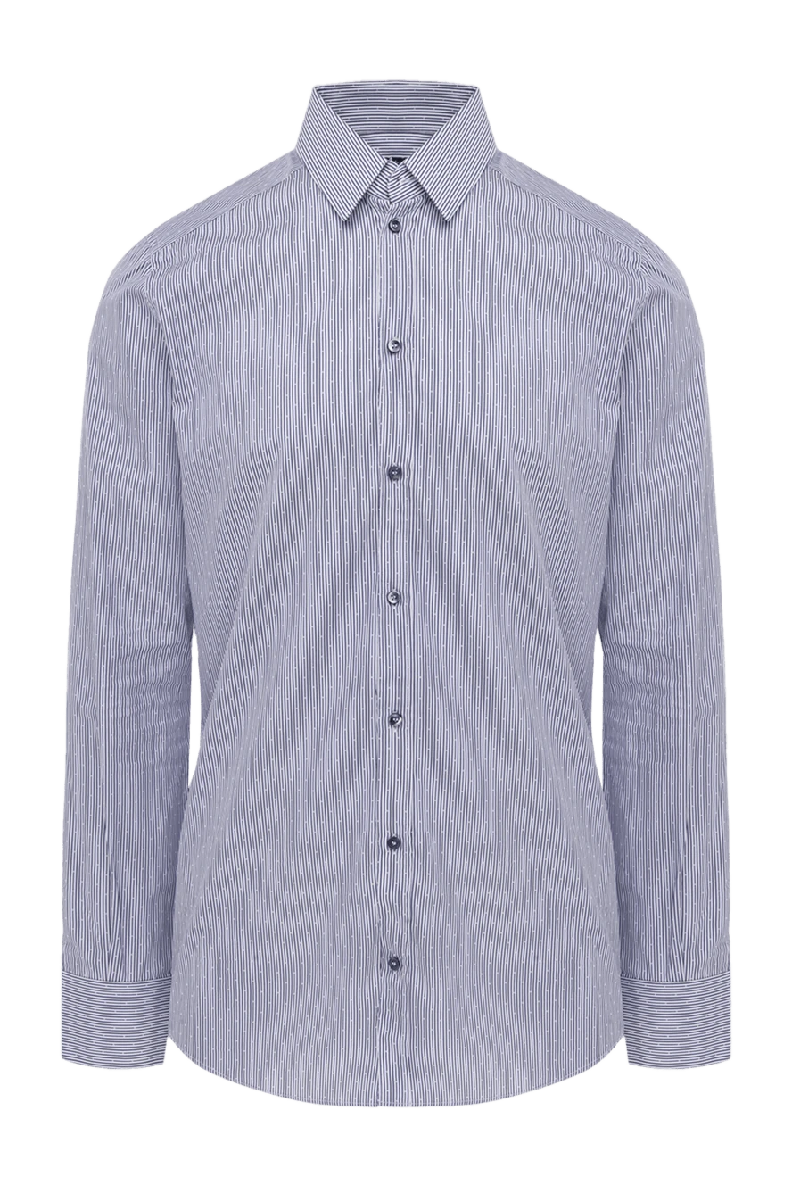 Dolce & Gabbana рубашка в тонкие линии с пуговицами и классическим воротником 118856 - фото 1