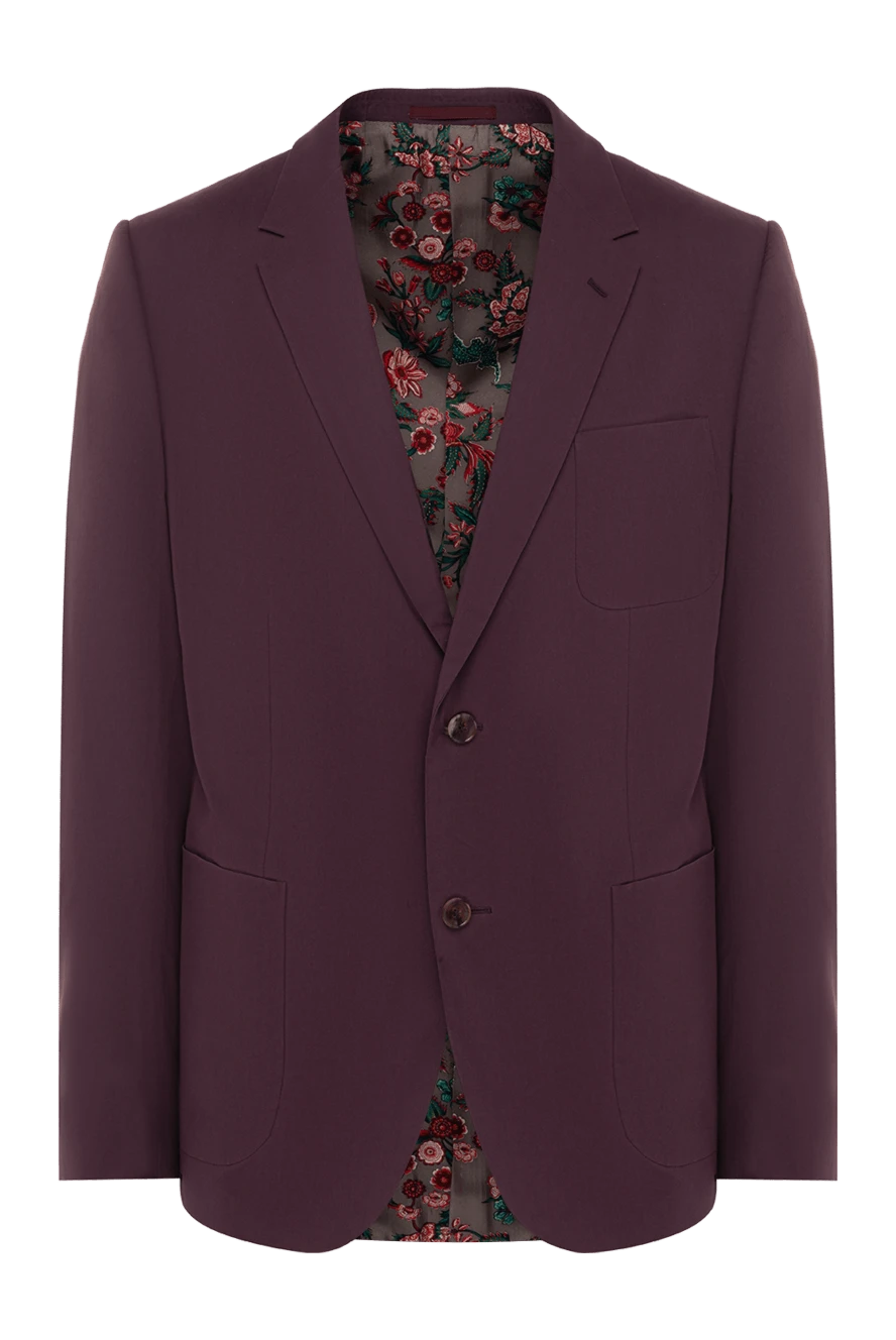 Gucci man cotton and elastane jacket purple for men купить с ценами и фото 119326 - photo 1