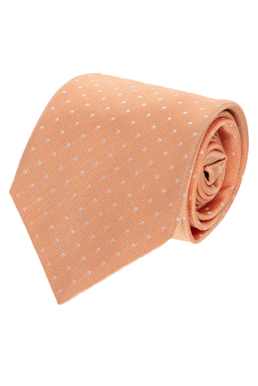 Canali man silk tie orange for men купить с ценами и фото 123927 - photo 1