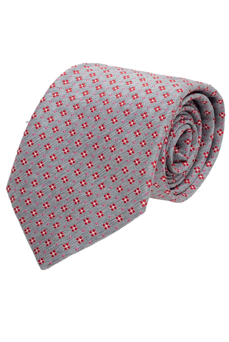 Canali man gray silk tie for men купить с ценами и фото 123930 - photo 1