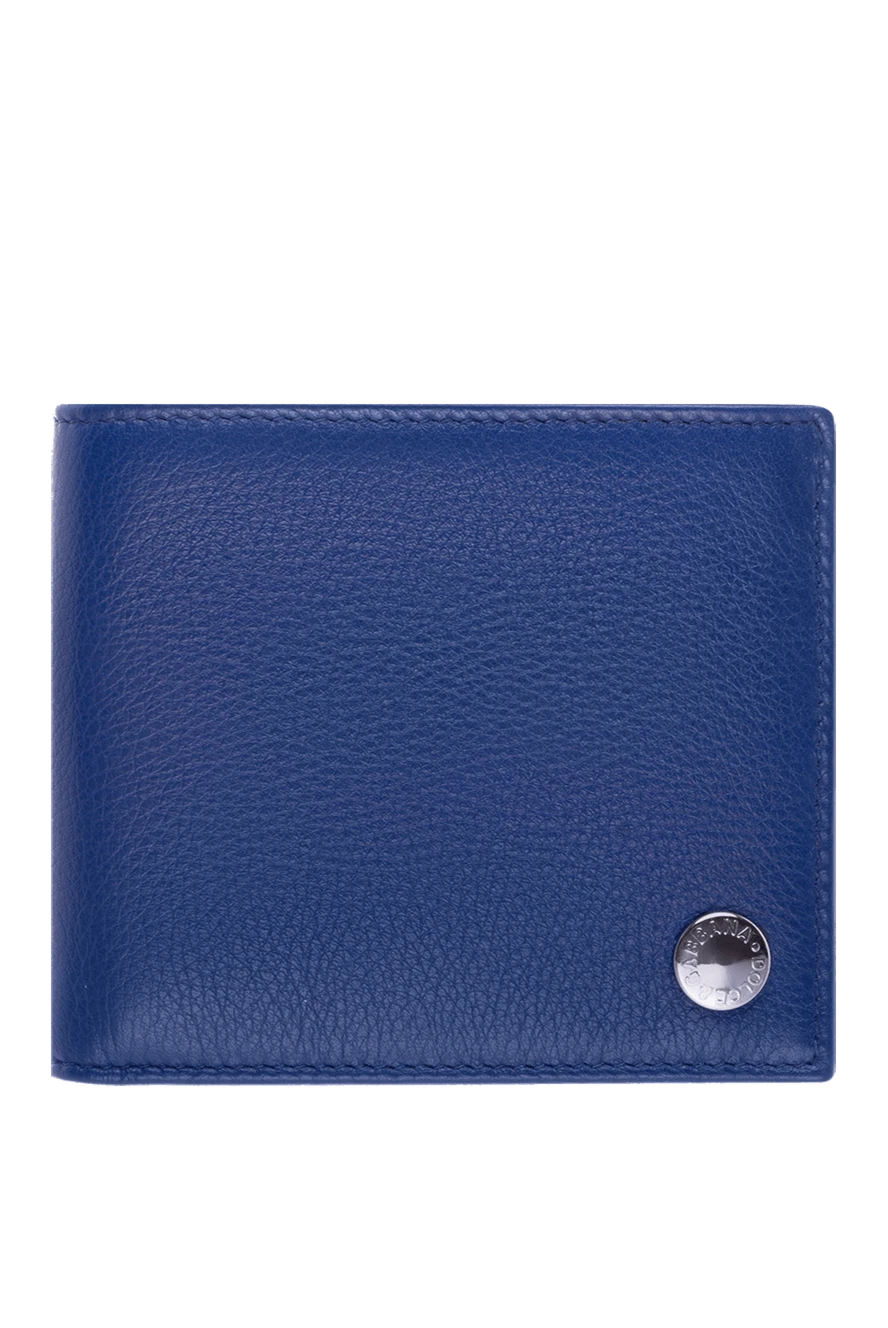 Dolce & Gabbana man blue leather wallet for men купить с ценами и фото 125192 - photo 1