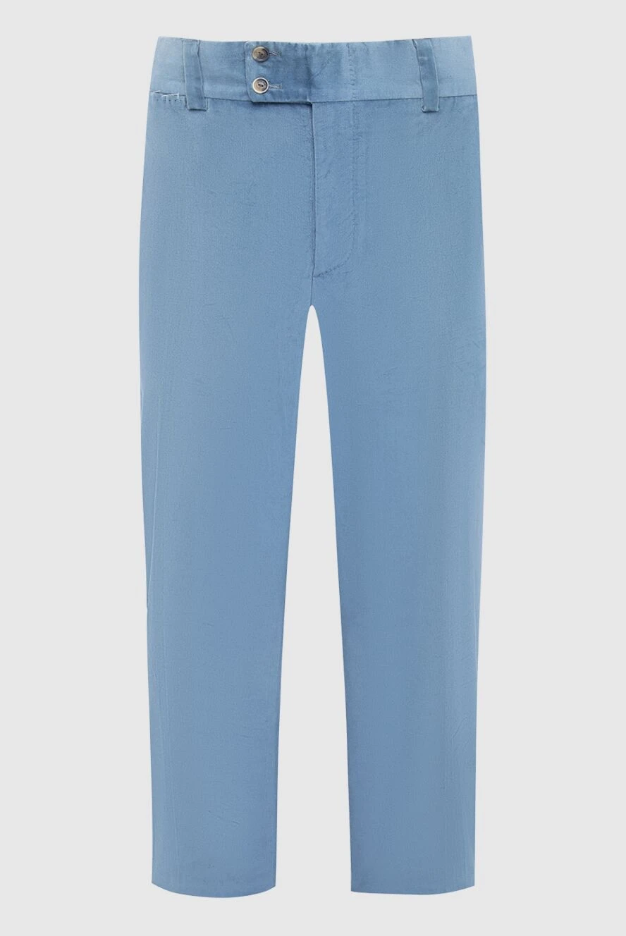 Billionaire man blue cotton trousers for men купить с ценами и фото 125345 - photo 1