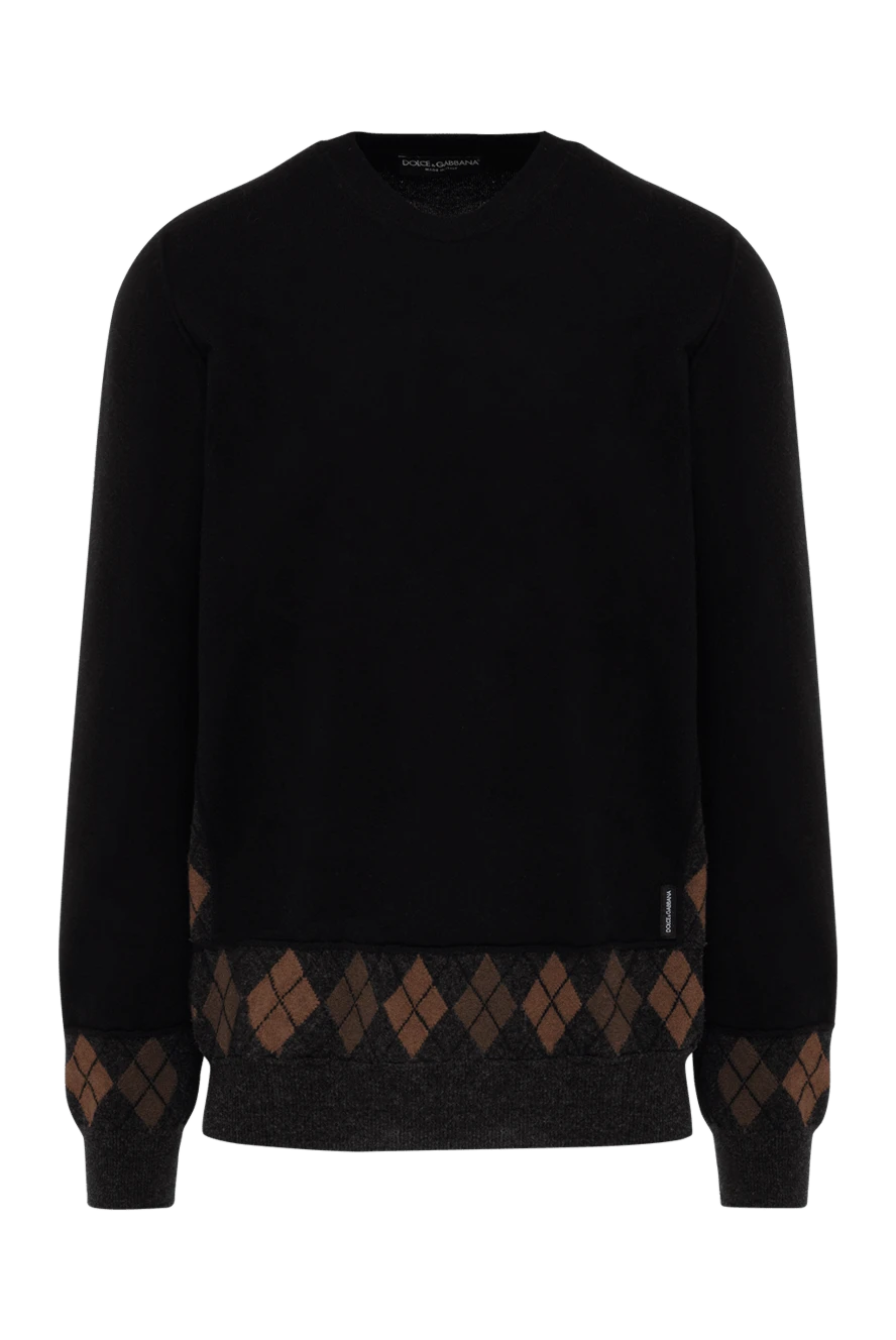 Dolce & Gabbana man black wool jumper for men купить с ценами и фото 125481 - photo 1