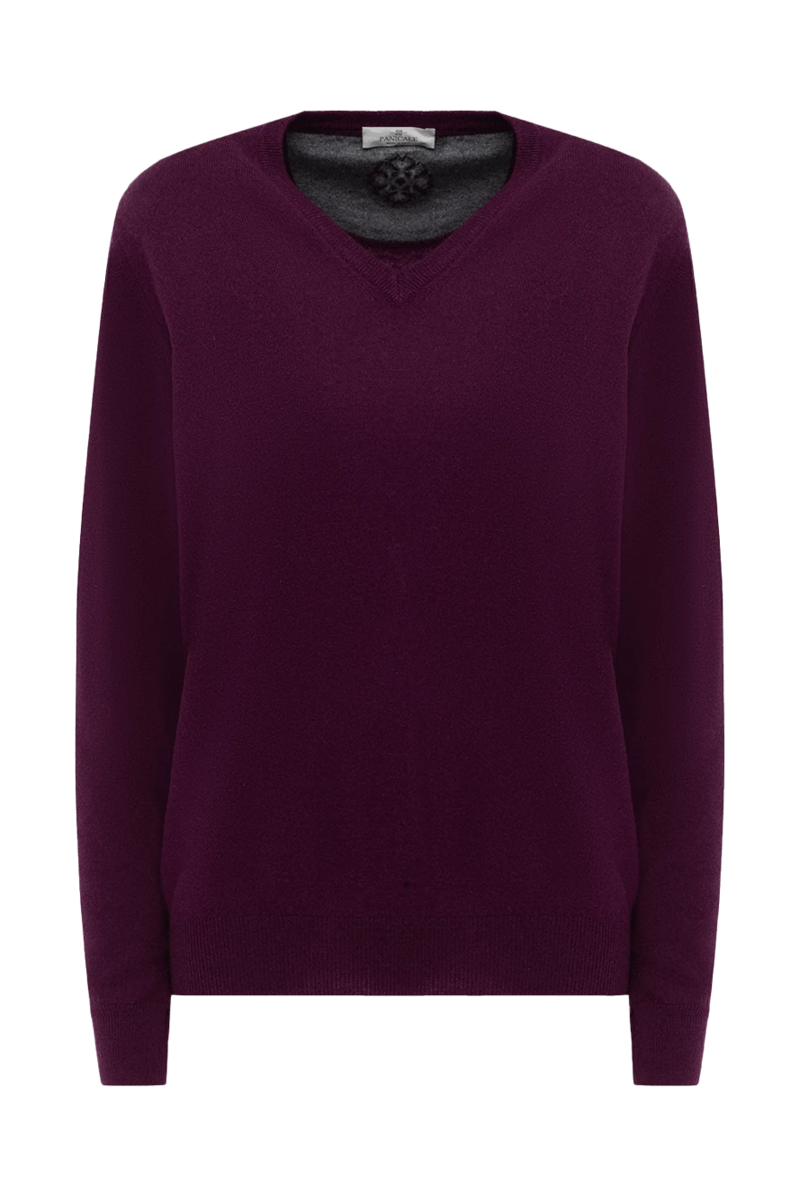 Panicale man burgundy wool and cashmere jumper for women купить с ценами и фото 130204 - photo 1