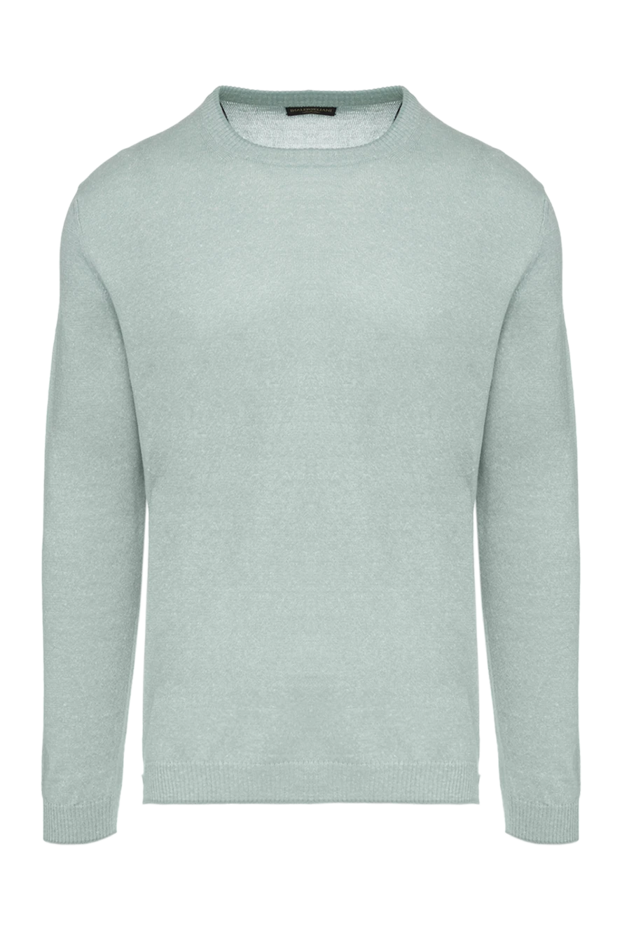 Corneliani man blue cotton and linen jumper for men купить с ценами и фото 130363 - photo 1