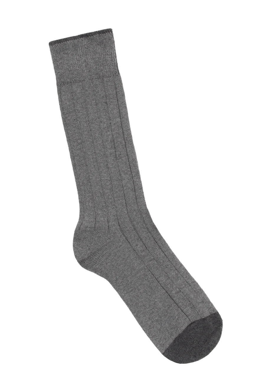 Brunello Cucinelli woman gray cotton socks for women купить с ценами и фото 130796 - photo 1