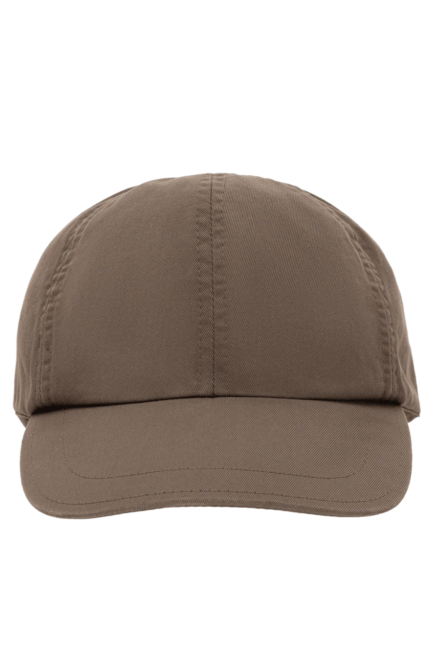 Brunello Cucinelli man green cotton cap for men купить с ценами и фото 131183 - photo 1