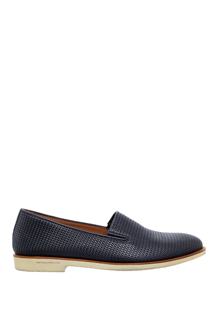 Fratelli Rosetti man men's leather moccasins blue купить с ценами и фото 131238 - photo 1