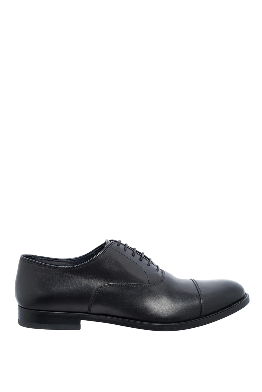 Doucal`s man men's black leather shoes купить с ценами и фото 131244 - photo 1