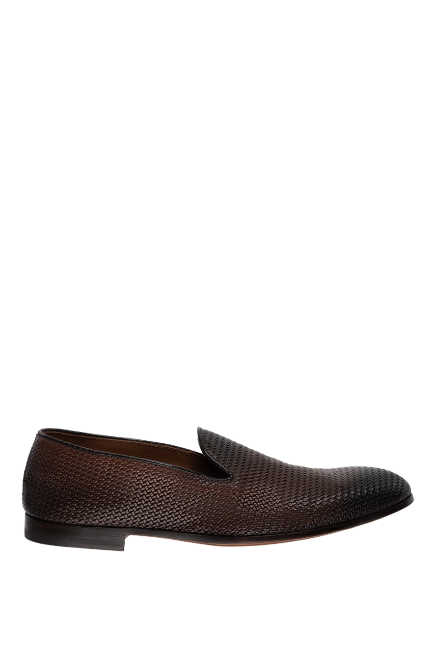 Doucal`s man brown leather moccasins for men купить с ценами и фото 131248 - photo 1