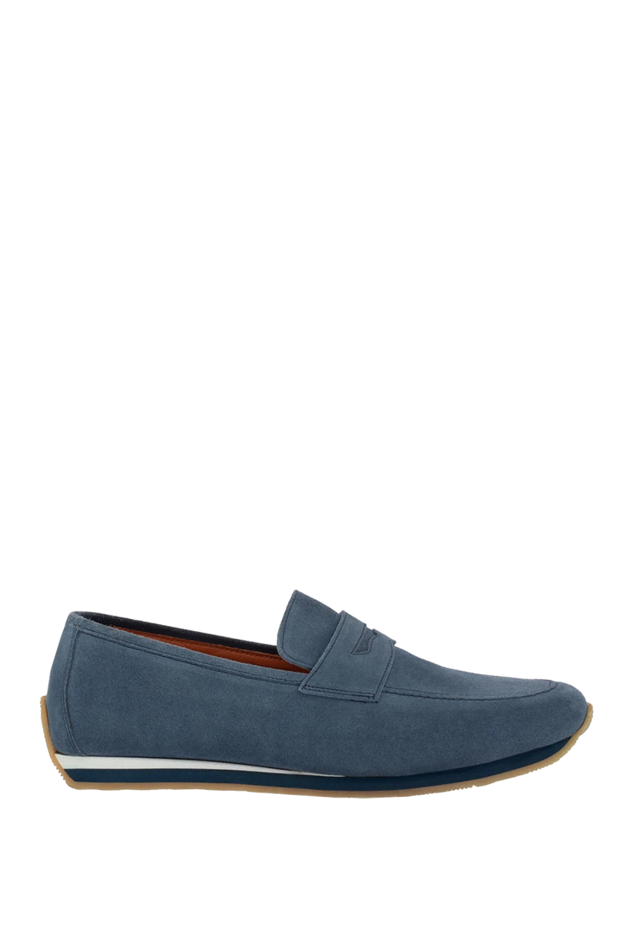 Andrea Ventura man blue suede drivers for men купить с ценами и фото 131292 - photo 1