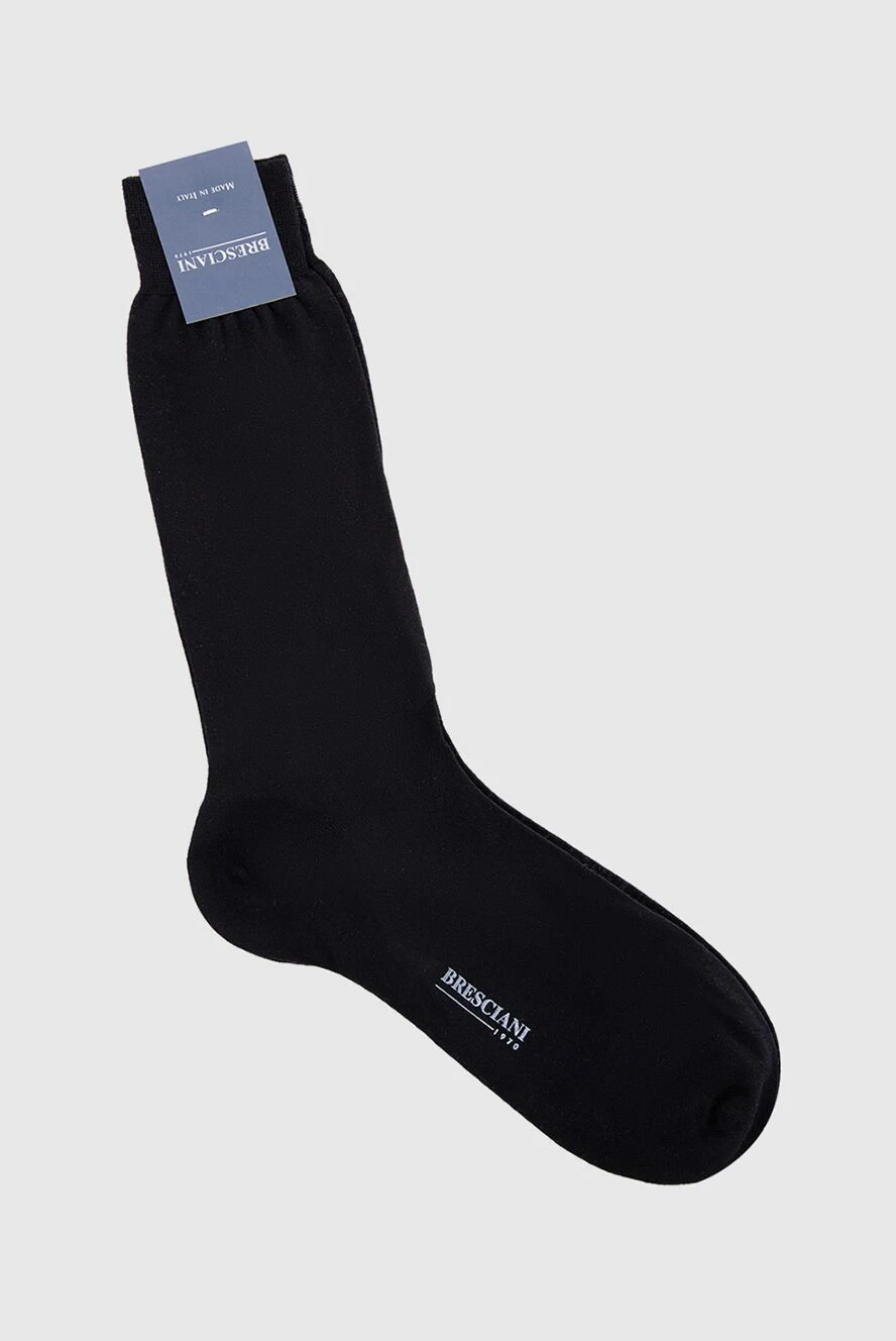 Bresciani man men's black wool and nylon socks купить с ценами и фото 131354 - photo 1