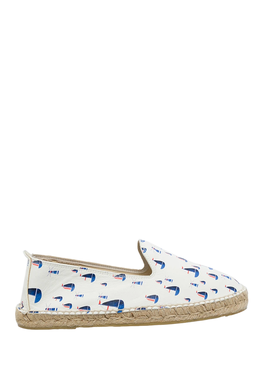 Manebi man espadrilles white leather for men купить с ценами и фото 131392 - photo 1