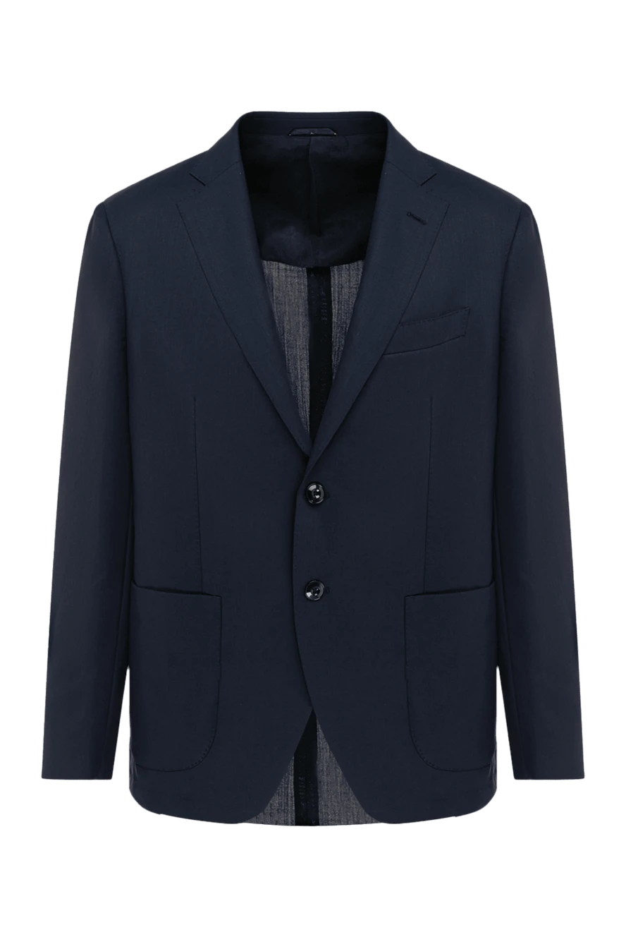 Sartoria Latorre man blue wool jacket for men купить с ценами и фото 131570 - photo 1