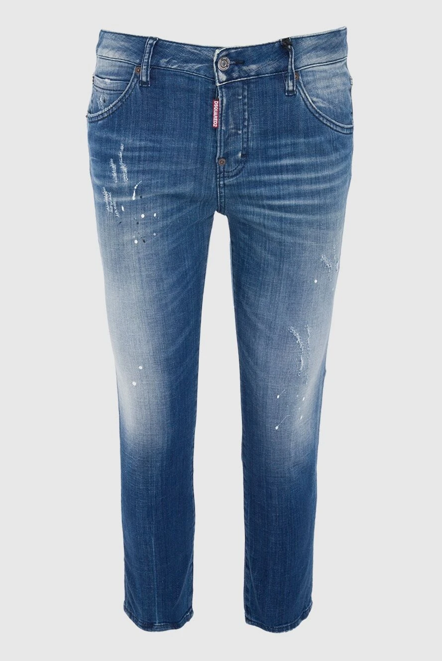 Dsquared2 woman blue cotton jeans for women купить с ценами и фото 131696 - photo 1