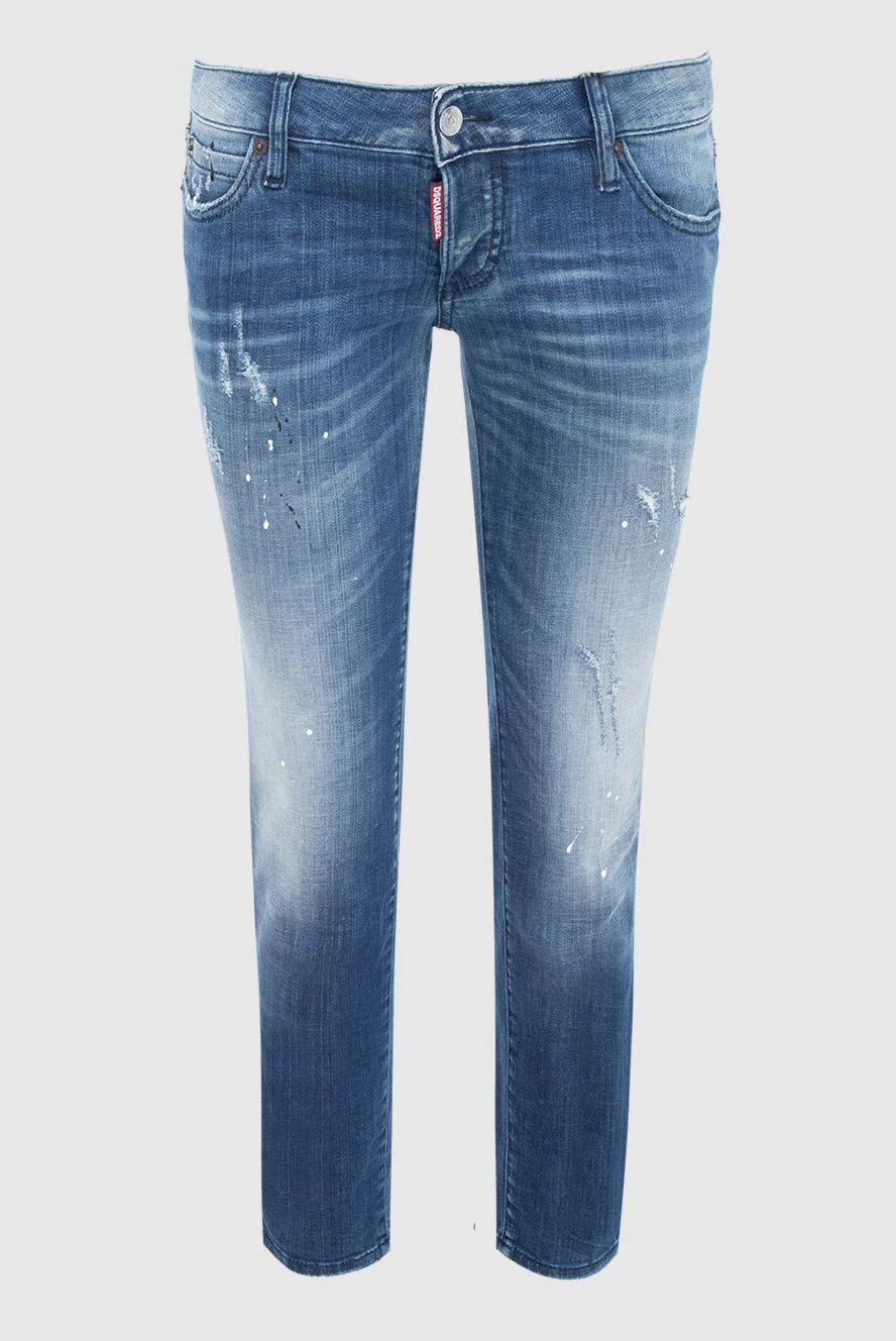 Dsquared2 woman blue cotton jeans for women купить с ценами и фото 131697 - photo 1