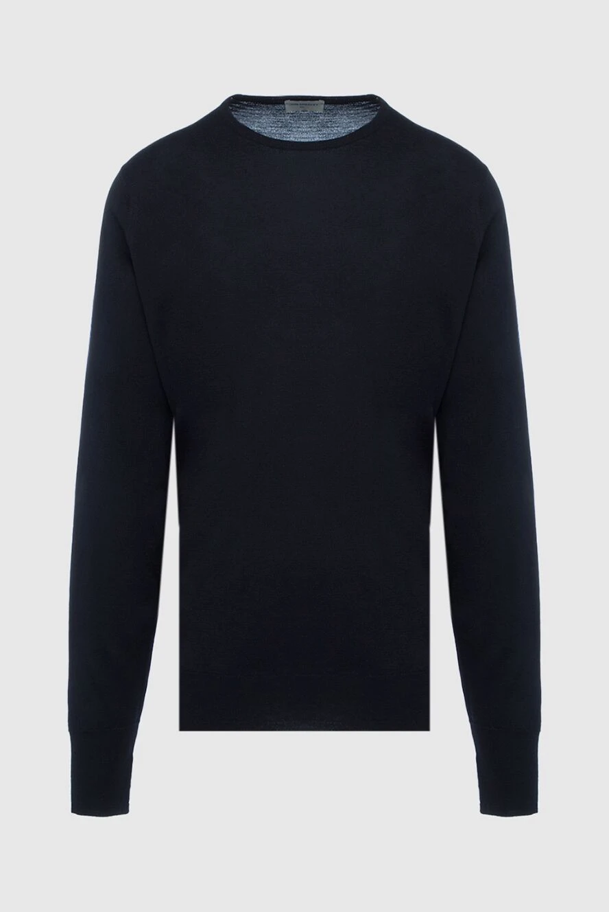 John Smedley man black wool jumper for men купить с ценами и фото 131811 - photo 1