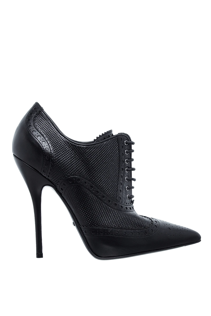 Gucci women's black leather boots with stiletto heels 131856 - photo 1