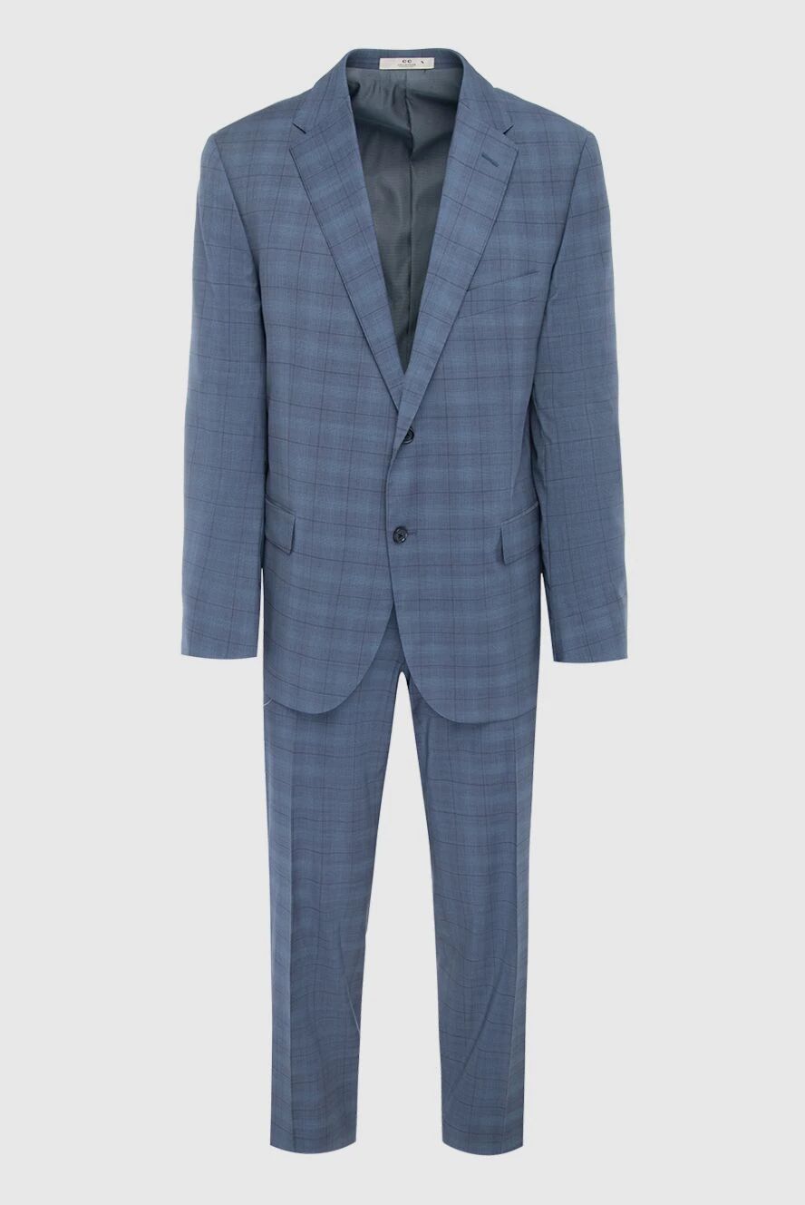 Corneliani man men's suit made of wool, blue купить с ценами и фото 131863 - photo 1