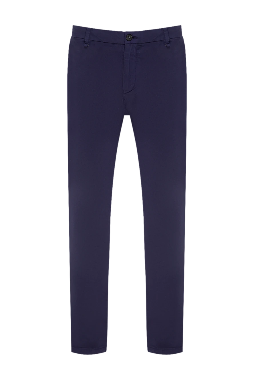 Corneliani man blue cotton trousers for men 131921 - photo 1