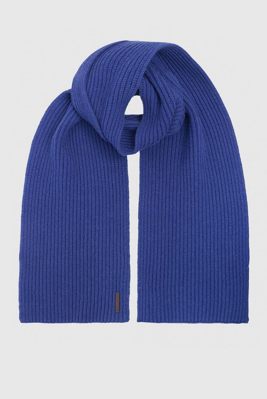 Corneliani man cashmere scarf blue for men купить с ценами и фото 131948 - photo 1