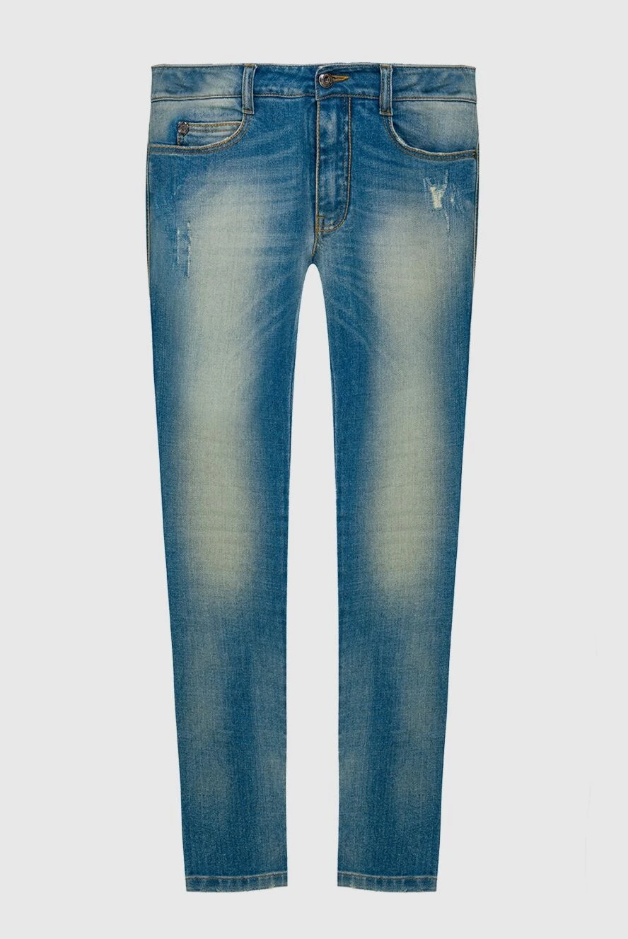 Ermanno Scervino woman blue cotton jeans for women купить с ценами и фото 131965 - photo 1