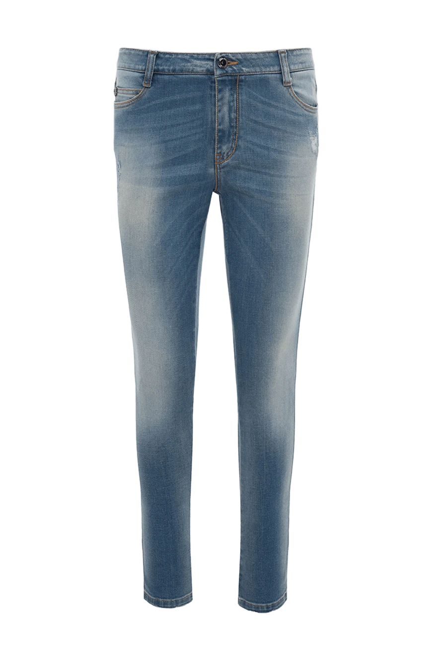 Ermanno Scervino woman blue cotton jeans for women купить с ценами и фото 132006 - photo 1